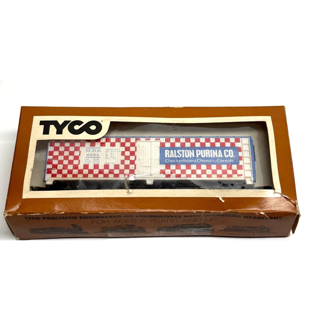 Vintage NEW Tyco HO Scale "Ralston Purina" 40' Ice Bunker Reefer MRS 4554 Car