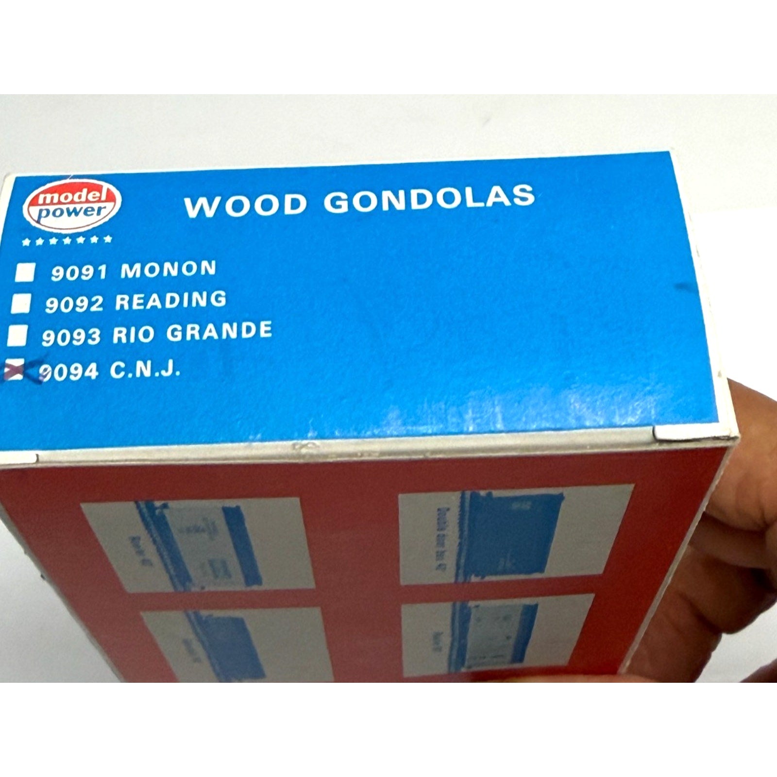 Vintage NEW Model Power HO Scale Wood Gondola 9094 C.N.J.