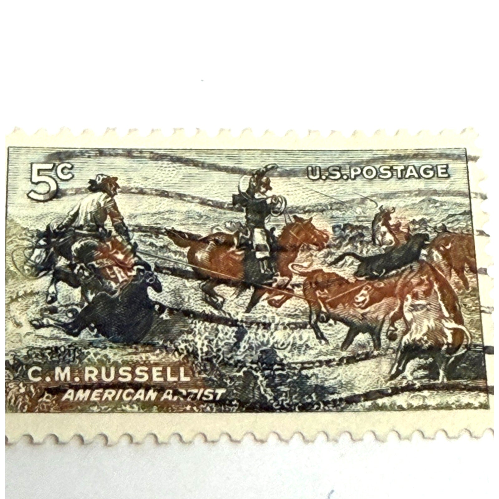 Vintage 1964 COMMEMORATIVE SET OF 7 U.S. POSTAGE STAMPS