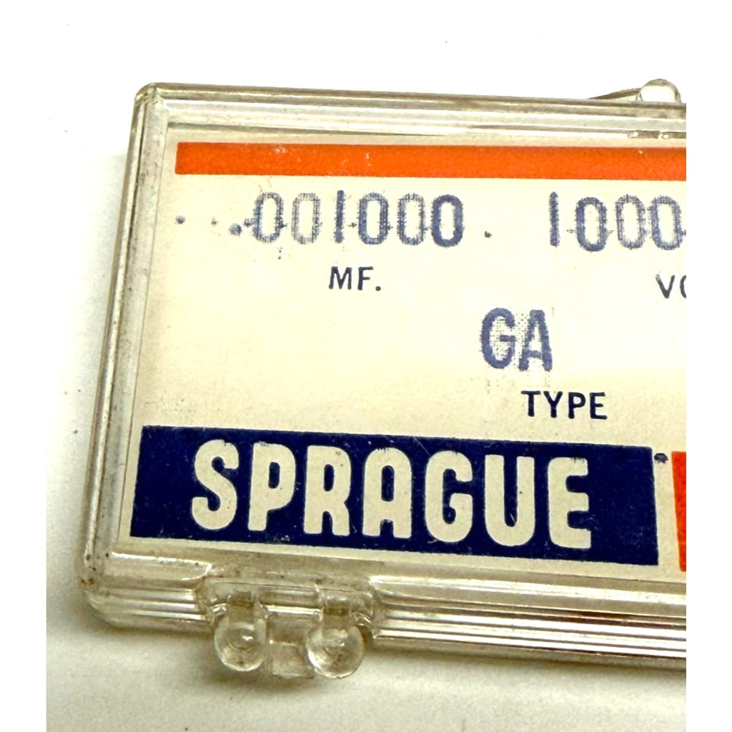 Vintage NOS Sprague .001uF 1000V Cera-Mite Ceramic Disc Capacitors 5GA-D10
