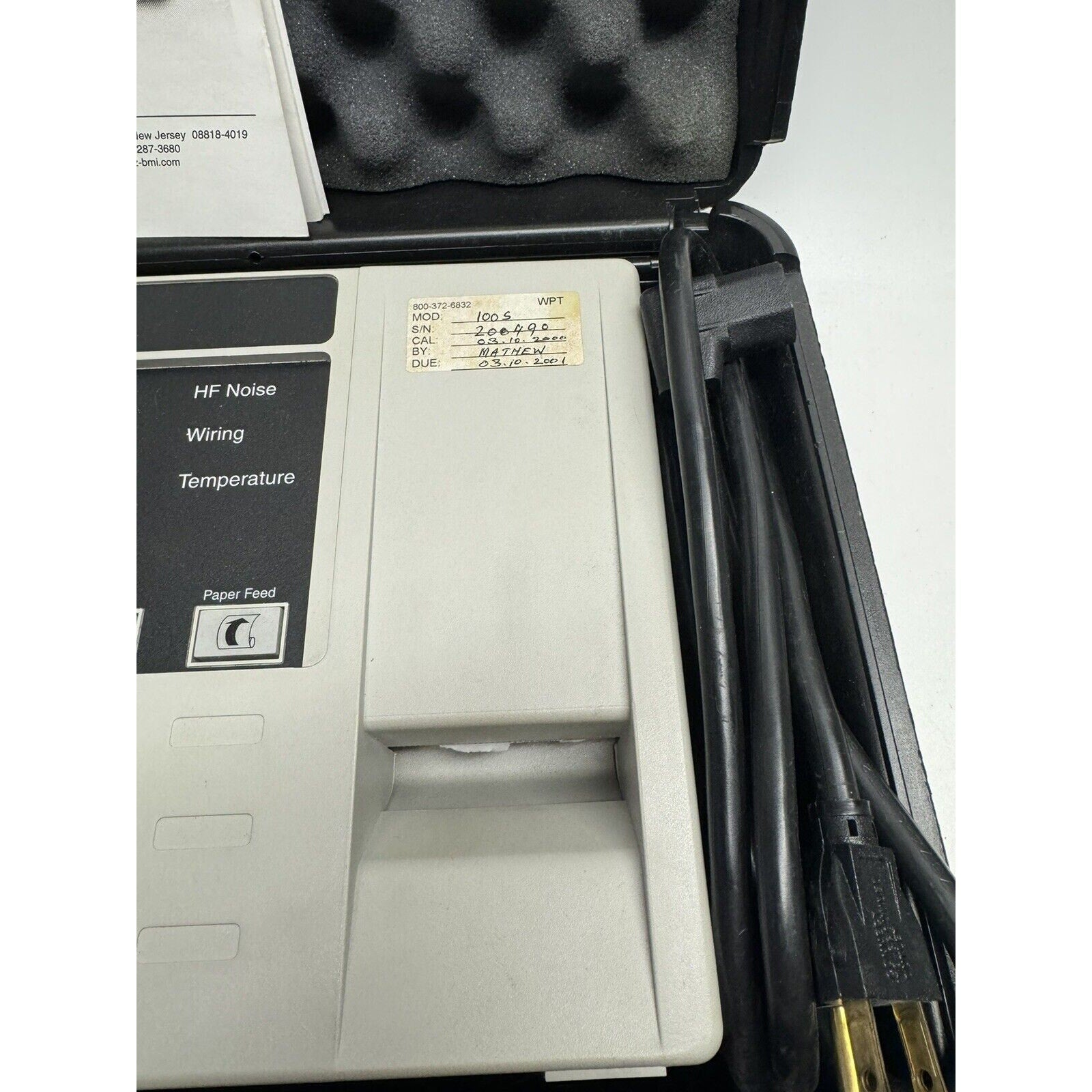 VINTAGE BMI DRANETZ 100G POWERVISA POWER QUALITY ANALYZER