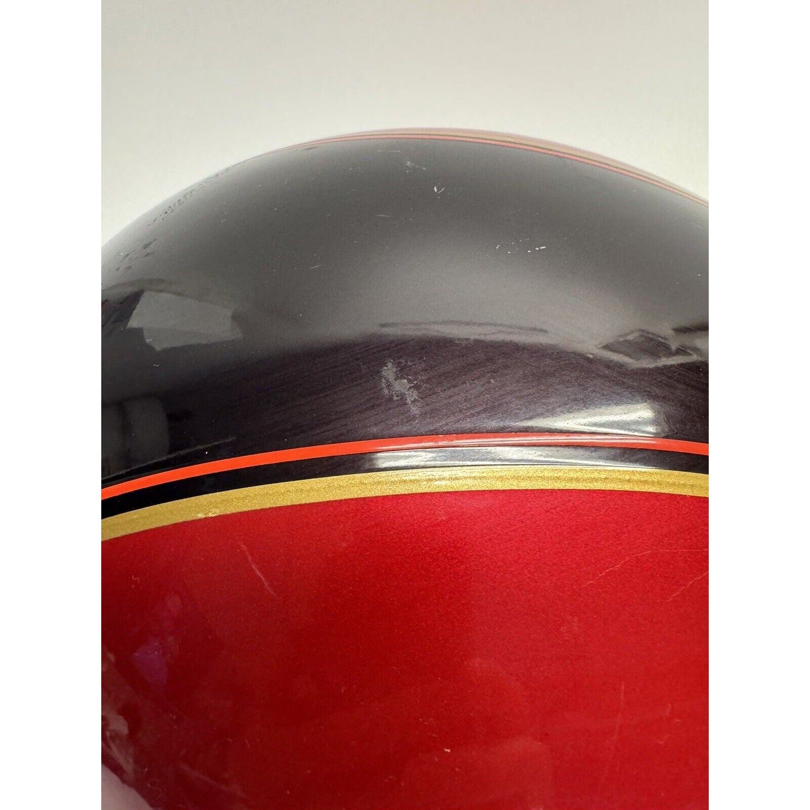 VINTAGE RARE RED/BROWN Harley Davidson Bell Motorcycle Helmet