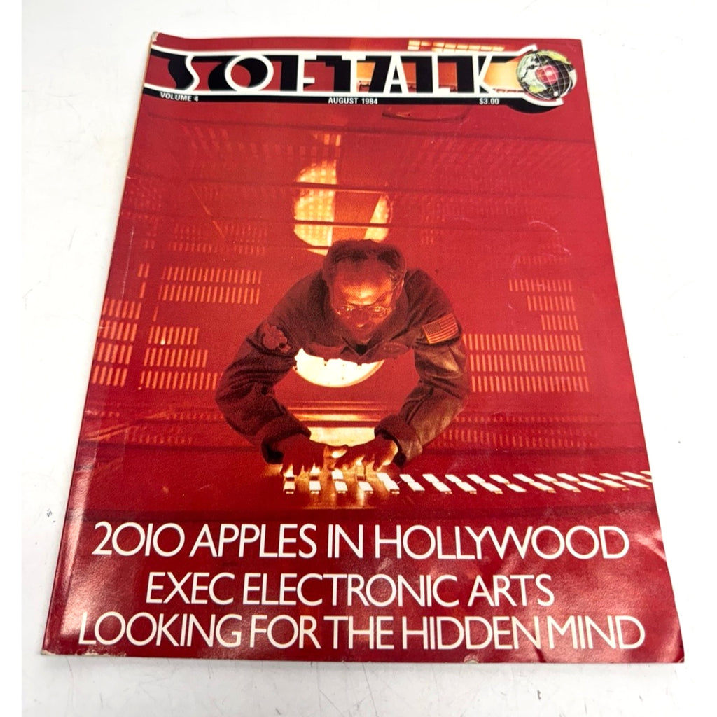 Vintage SOFTALK magazine, August 1984, Volume 4 issue.