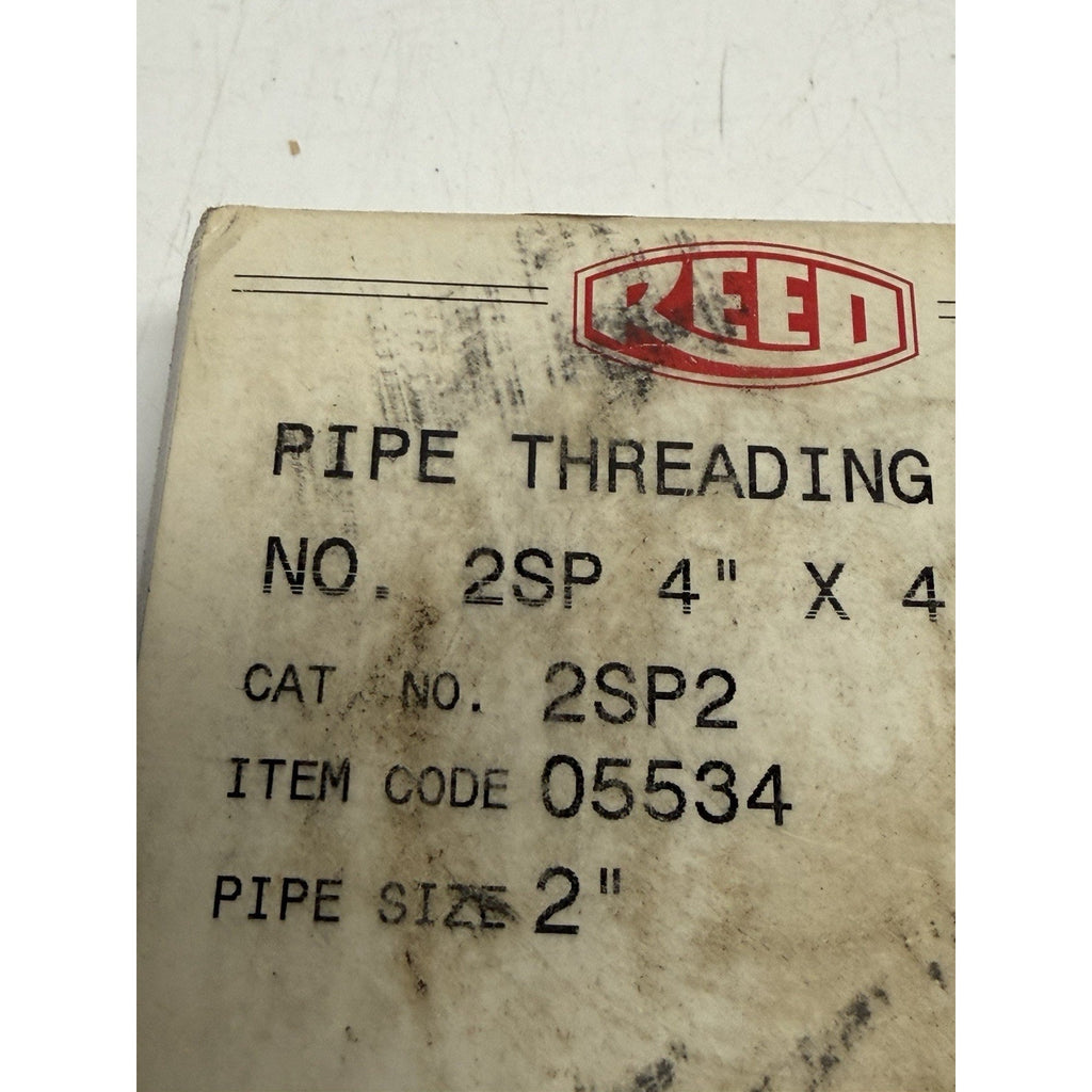 VINTAGE NOS Reed 2SP2 For 2" Pipe Threading Die 4" X 4" Steel & Stainless 05534