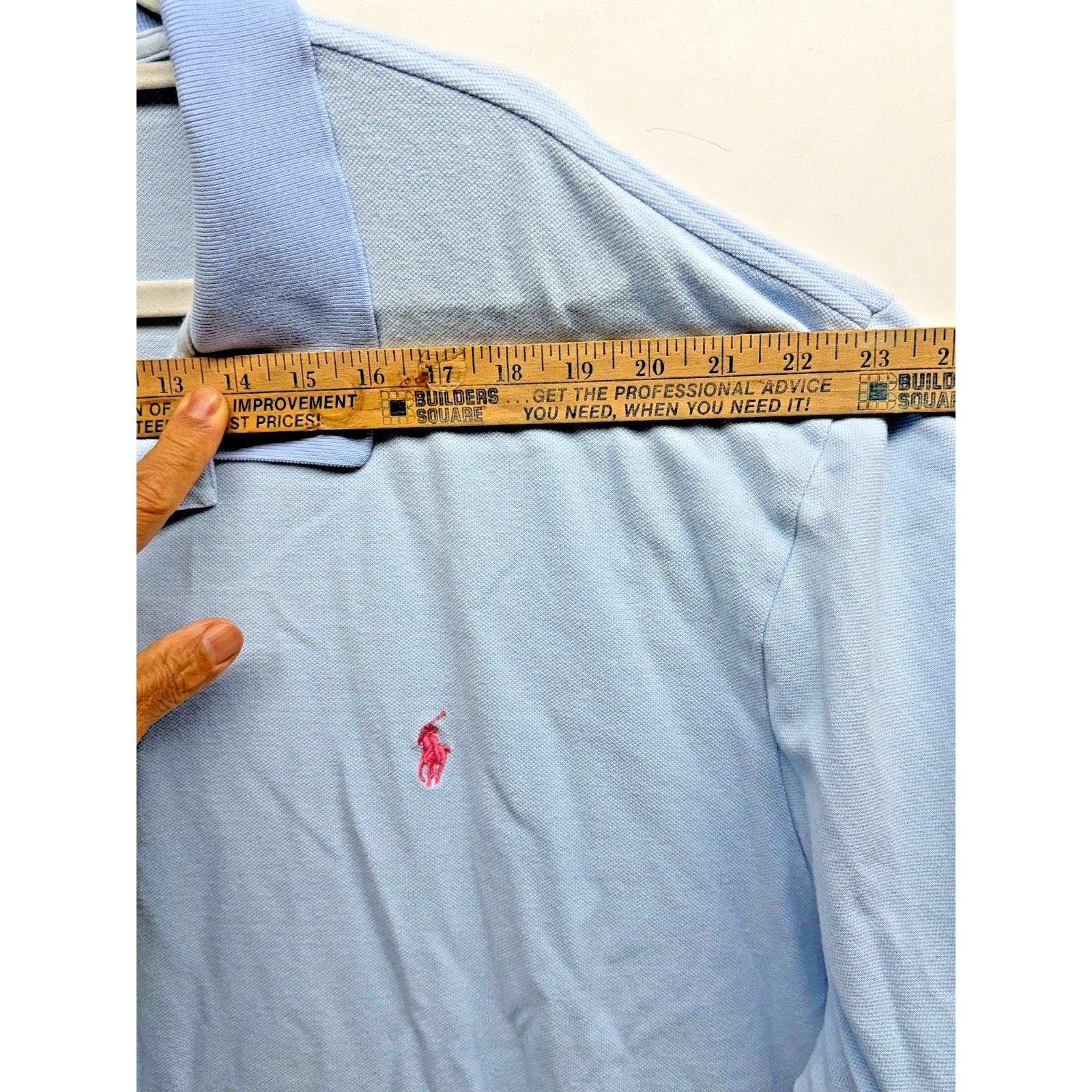 POLO Ralph Lauren Men's 4XB Big Classic Fit Short Sleeve Polo Shirt Light Blue