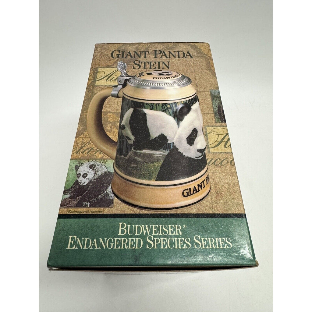 VINTAGE BUDWEISER ENDANGERD SPECIES SERIES CS173 GIANT PANDA 6 3/4" STEIN