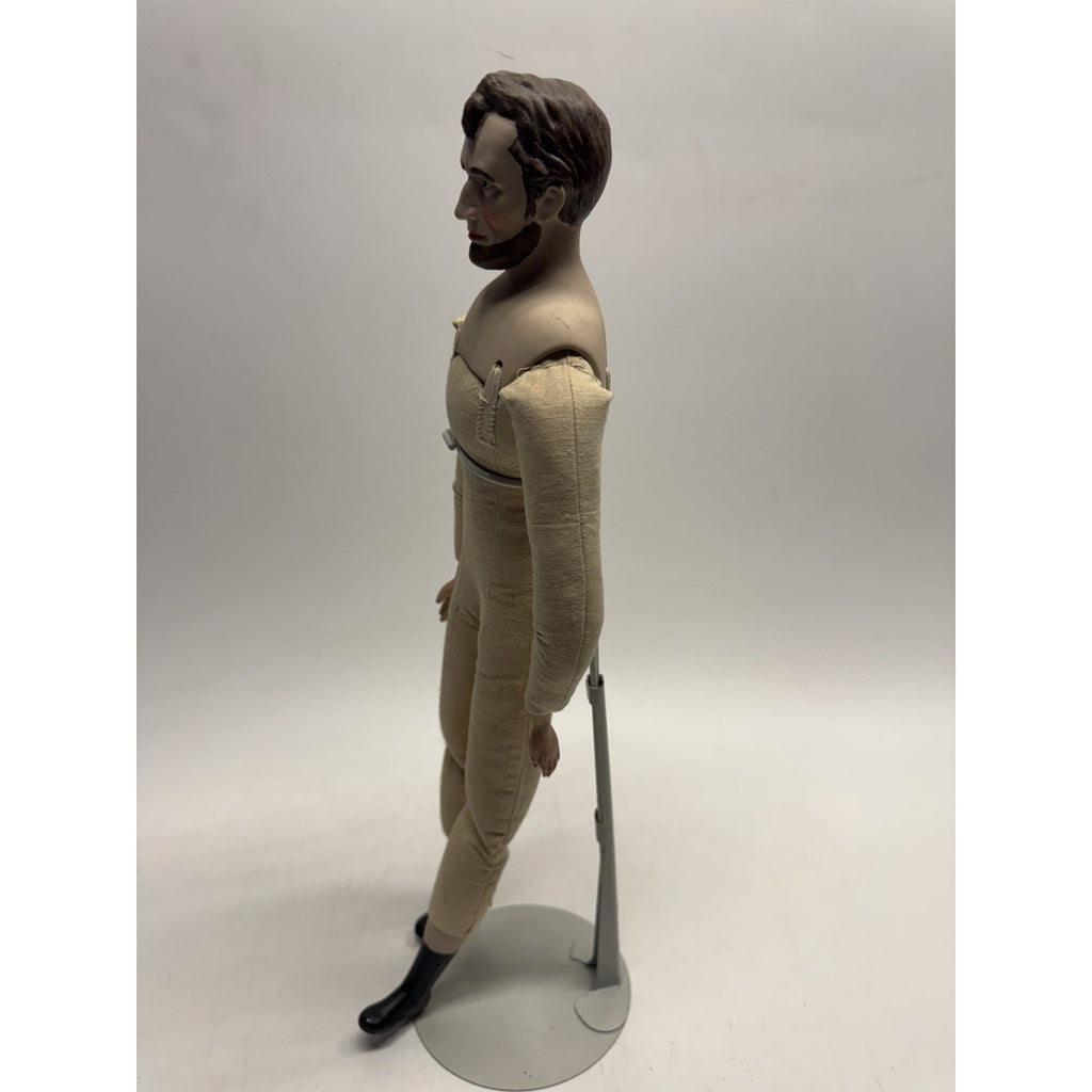 Vintage Kaiser Chicago Porcelain Doll Abraham Lincoln With Stand 16"