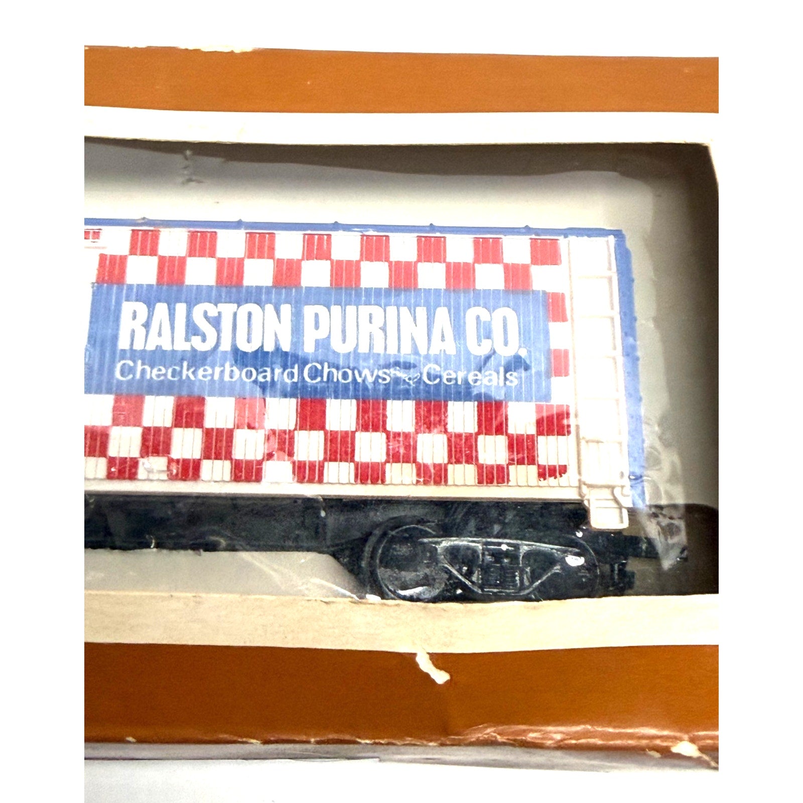 Vintage NEW Tyco HO Scale "Ralston Purina" 40' Ice Bunker Reefer MRS 4554 Car