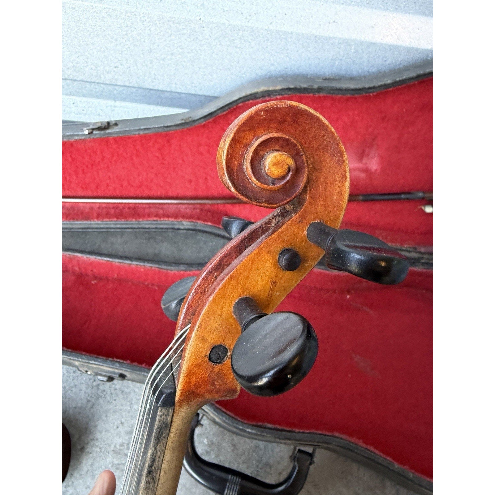 VINTAGE Violin Copy of Antonius Stradivarius Size 4/4 Made in Czechoslovakia
