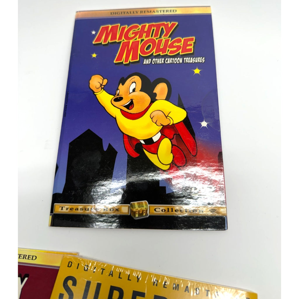 VINTAGE 5 Classic Cartoon DVDs Superman Betty Boop Mighty Mouse