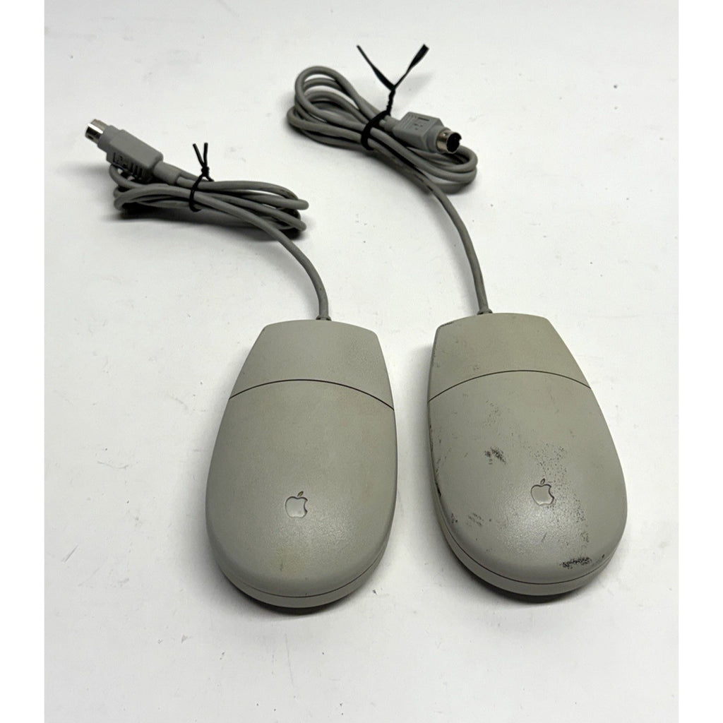 Vintage Lot of 2 Apple Desktop Bus Mouse for Macintosh Classic SE IIgs M2706