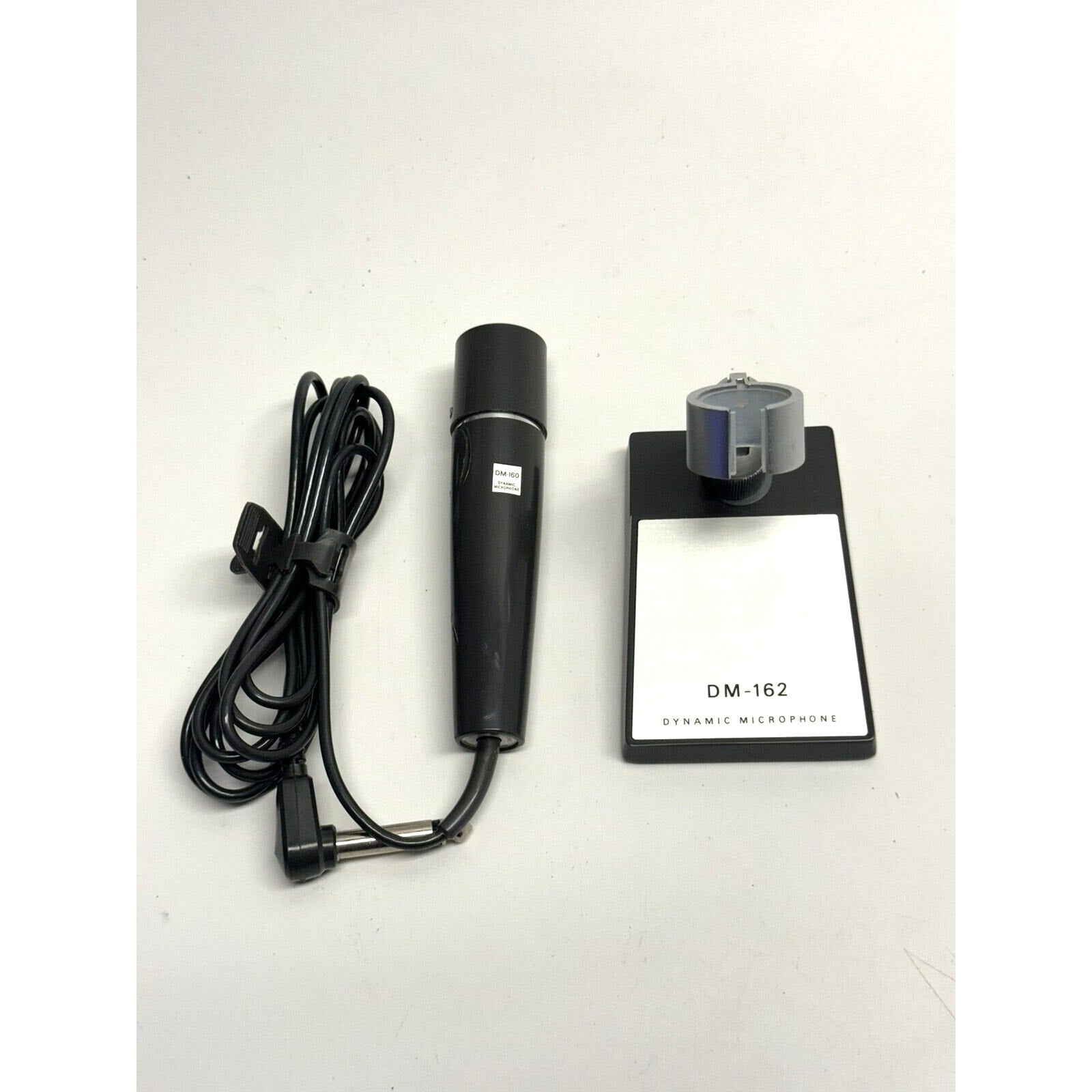 VINTAGE G. E. Dynamic DM-162 Microphone Stand & DM-160 Microphone