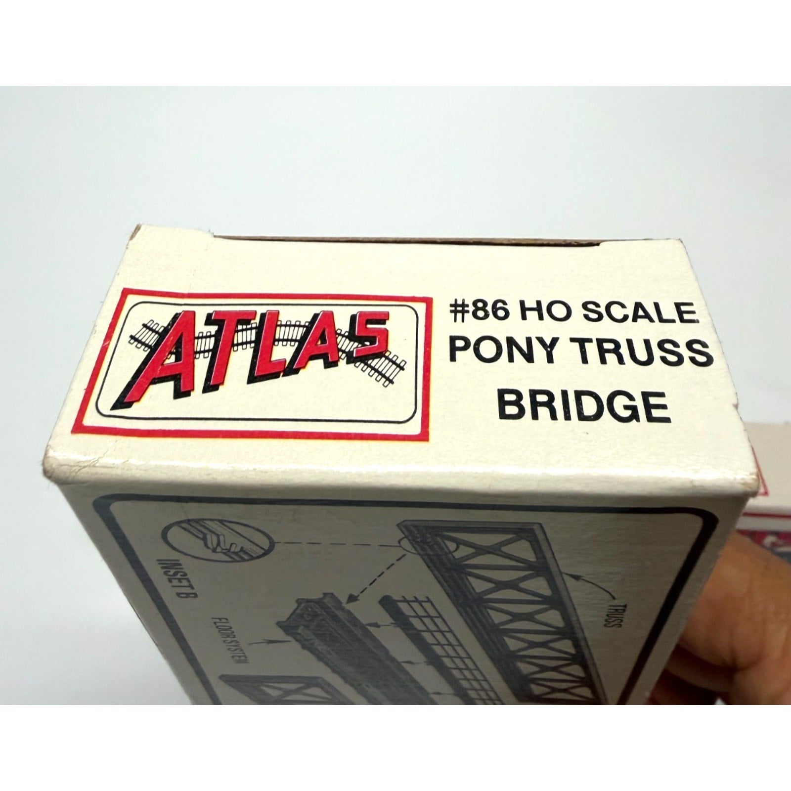 Lot of 2 Vintage Atlas HO Scale Nickel Silver Pony Truss Bridge Building Kit NIB