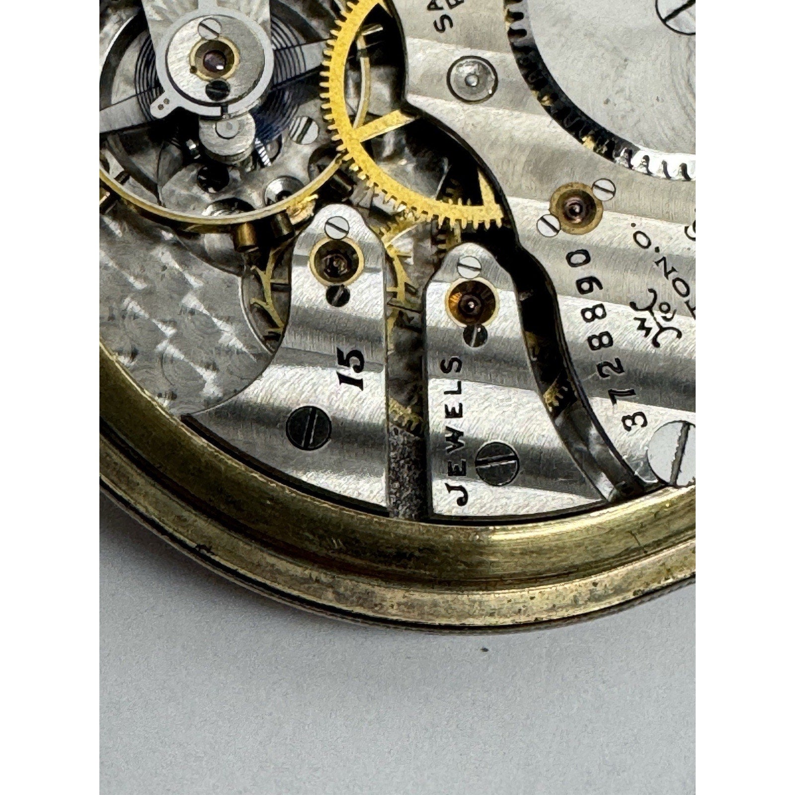 VINTAGE HAMPDEN Pocket Watch Serial Number 3728890 Grade No. 306