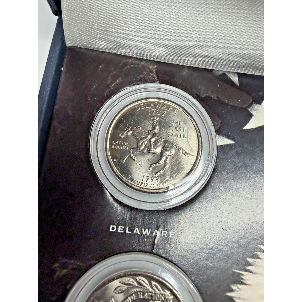 Vtg 1999 Mint State Quarter Collection 5-Coin Set World Reserve MonetaryExchange