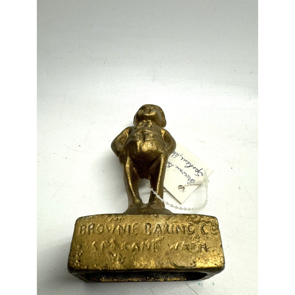 VINTAGE Brownie Baking Co. Mascot Statue 5"