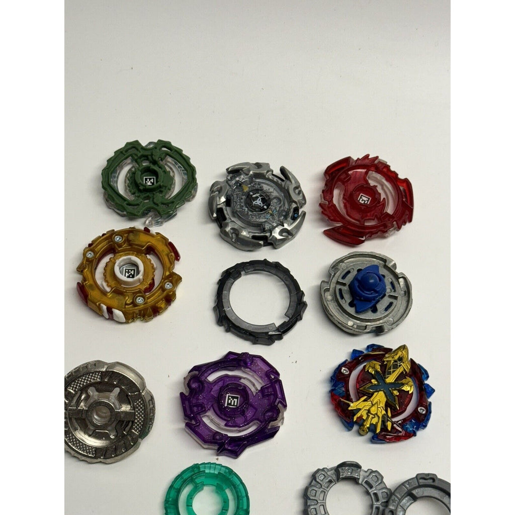 Vintage Beyblade Lot Mixed Metal Bursts Fusion Dragon Libra & Parts