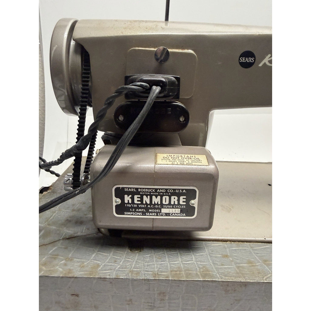 VINTAGE 1960s Kenmore Model 148.280 Sewing Machine w/ Foot Pedal - WORKS GREAT !