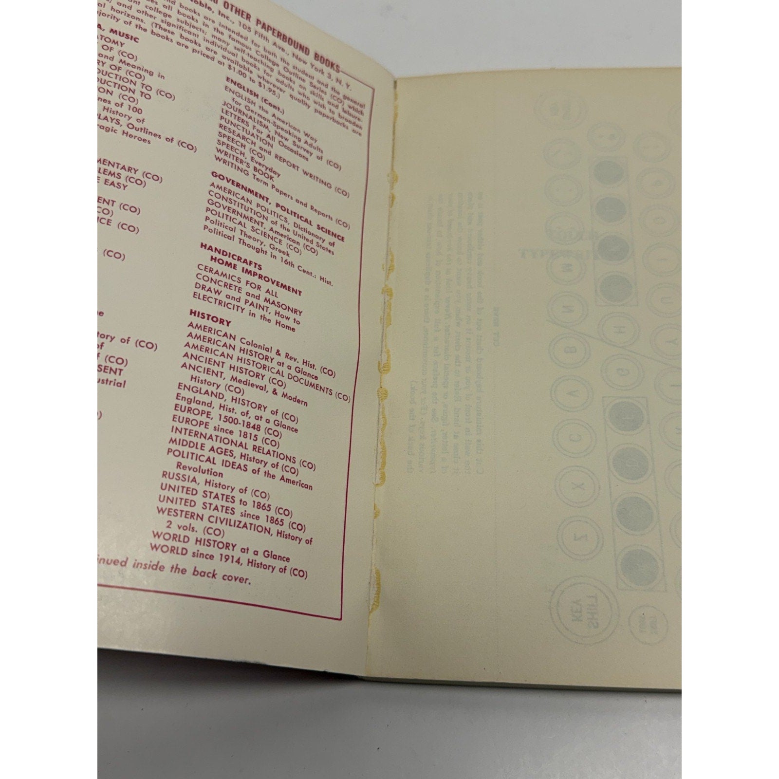 VTG Touch Typewriting John C. Evans 1960 Complete Course For Self Instruction