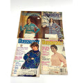 Vtg LOT of 4 Workbasket Magazine VINTAGE 1970 1971 Crochet Knitting Sewing