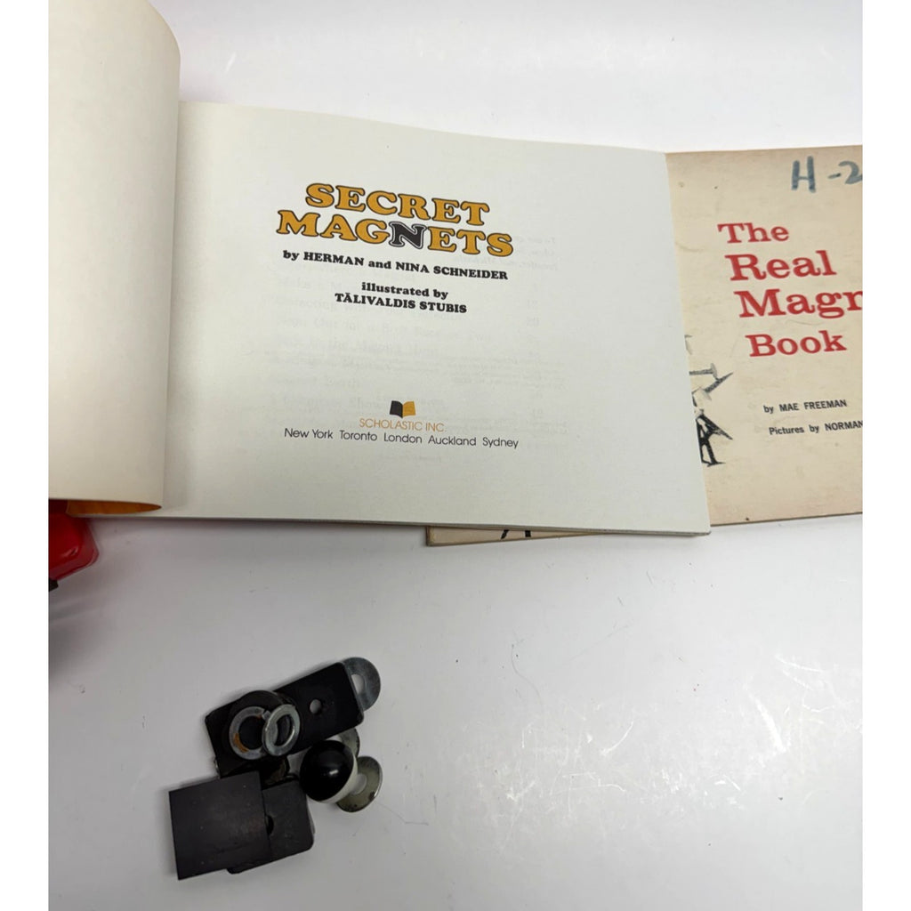 Vintage Secret Magnets by Herman and Nina Schneider With Magnet Book Manual