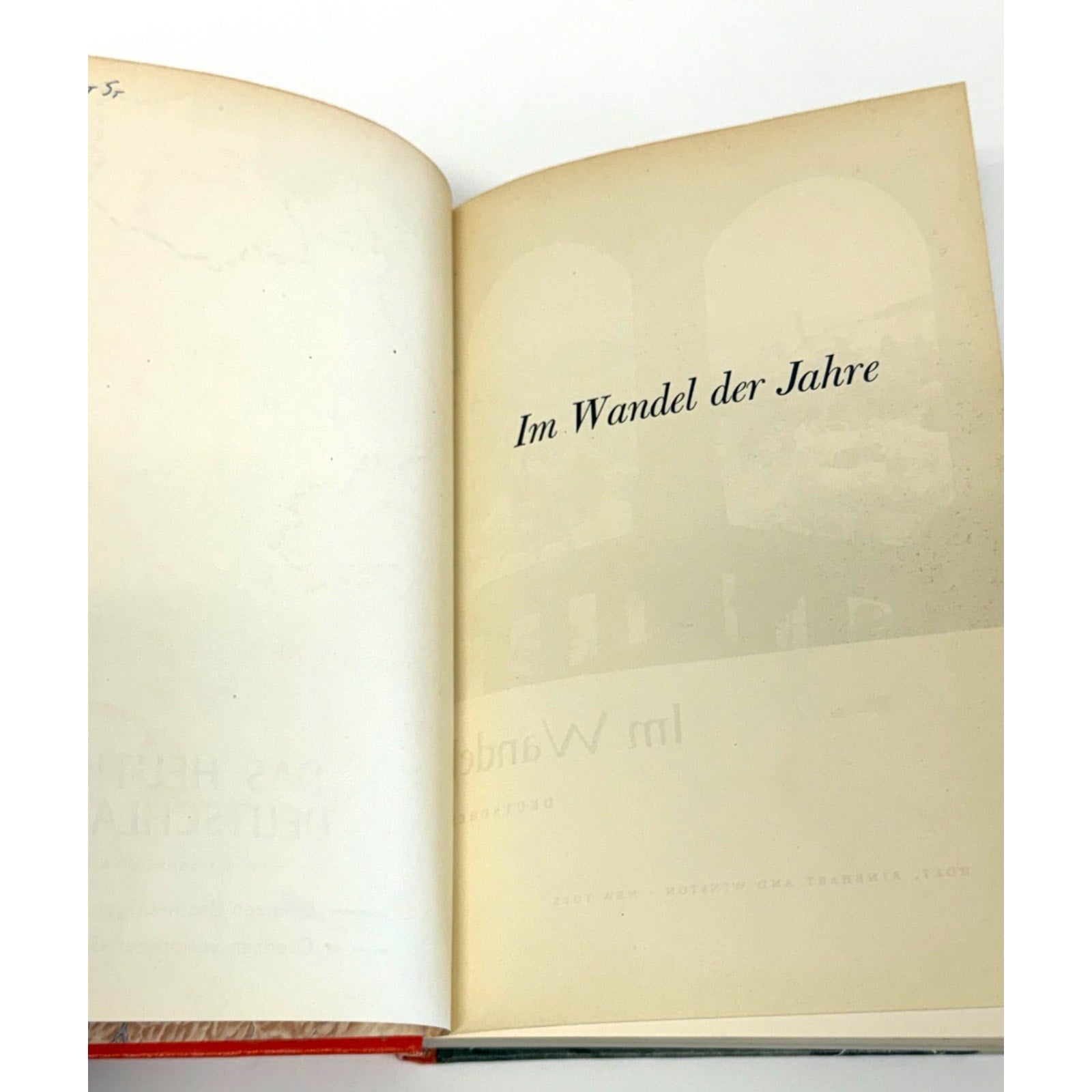 Vintage German Reader Im Wandel der Jahre 1959 Hardcover Book Harold von Hofe VW