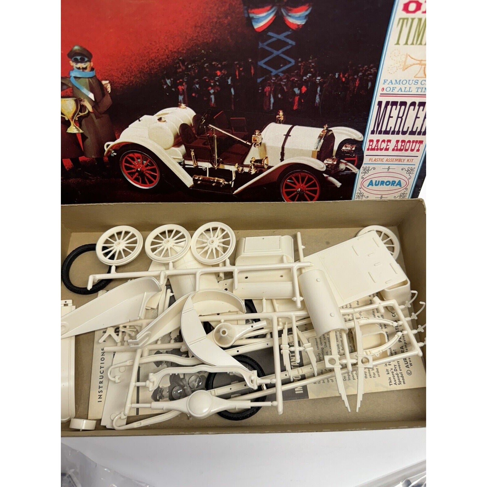 Vintage NOS 1961 Aurora OLD TIMERS Mercer Race About Plastic Assembly Kit 572