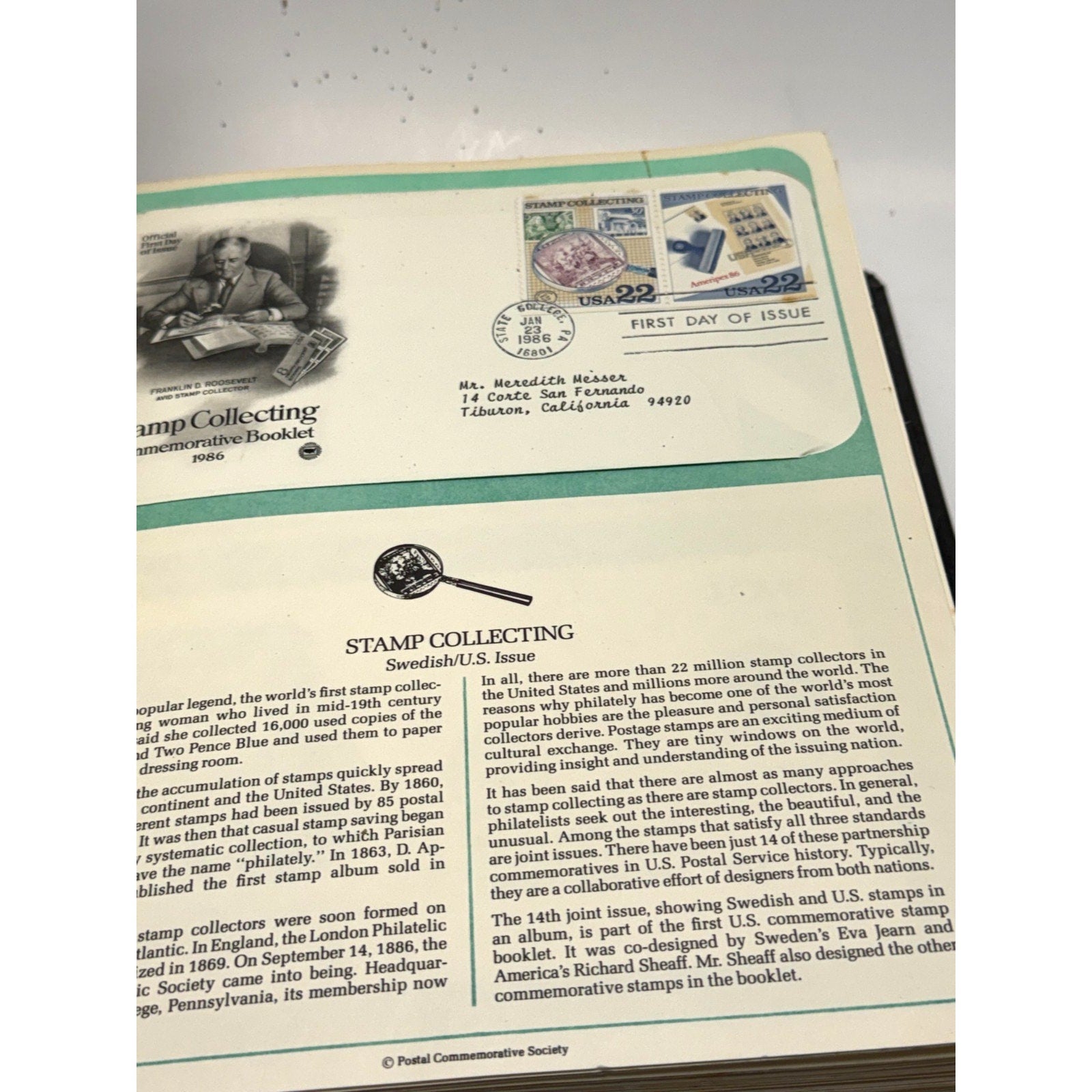 Vintage Postal Commemorative Society First Day Covers FDC