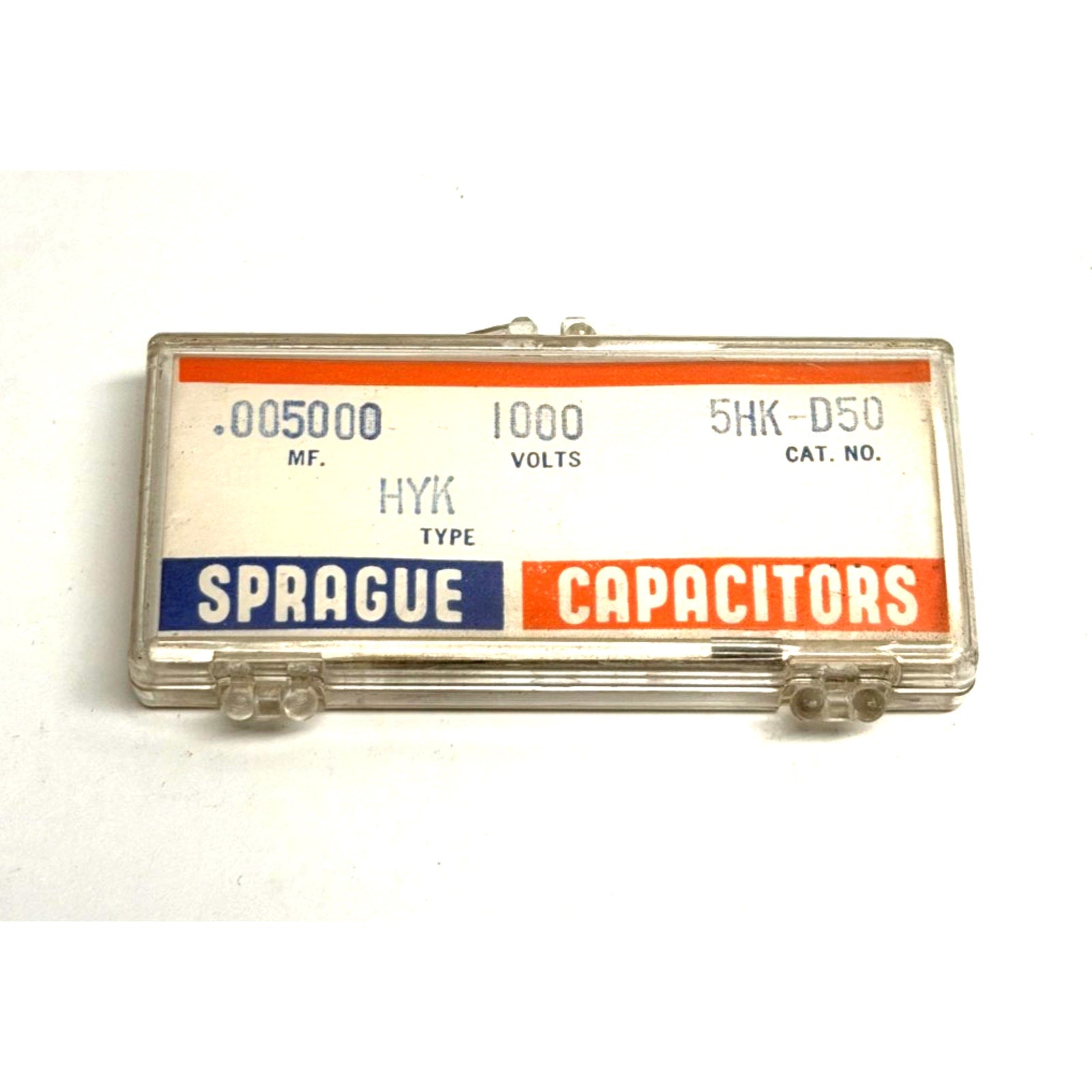VINTAGE NOS Sprague HYK 5HK-D50 Ceramic Capacitor .005uF 1000V