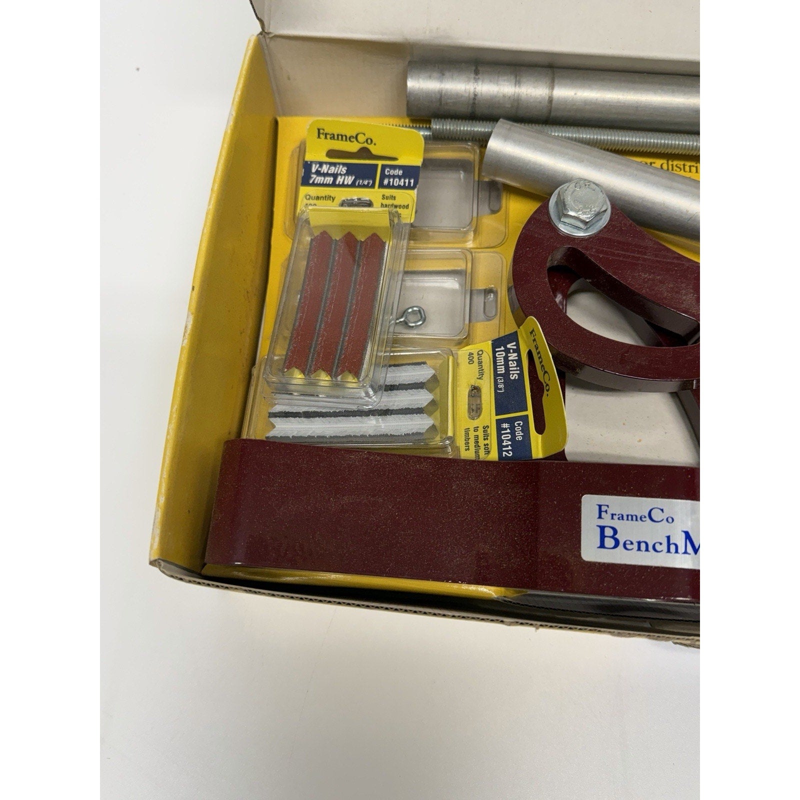 VINTAGE FrameCo BenchMaster & PushMaster Picture Frame Joiner & Fitting Tool Set