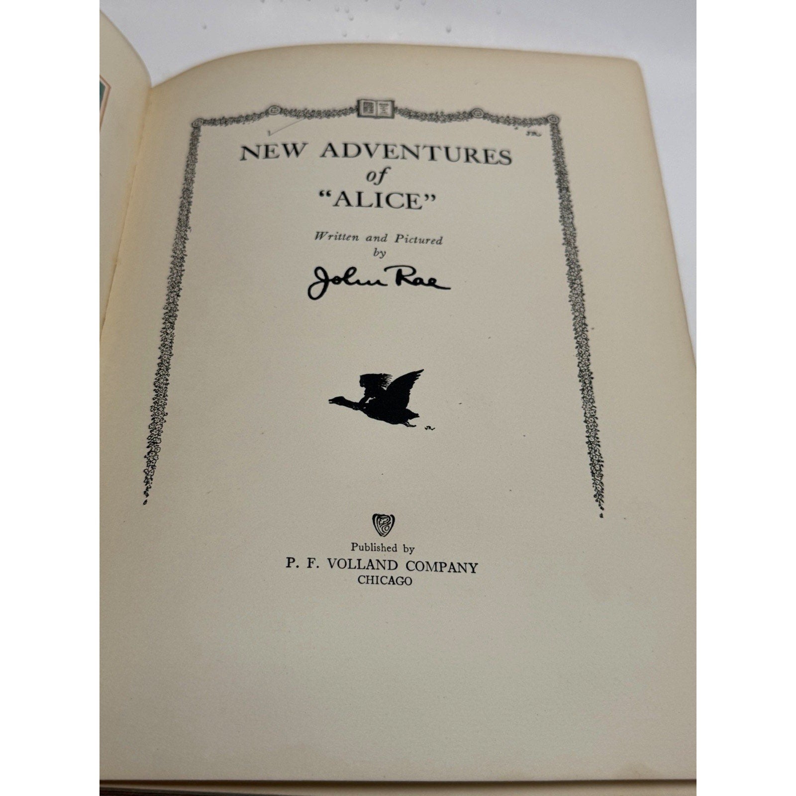 VINTAGE 1917 New Adventures of Alice, John Rae A continuation Of Wonderland