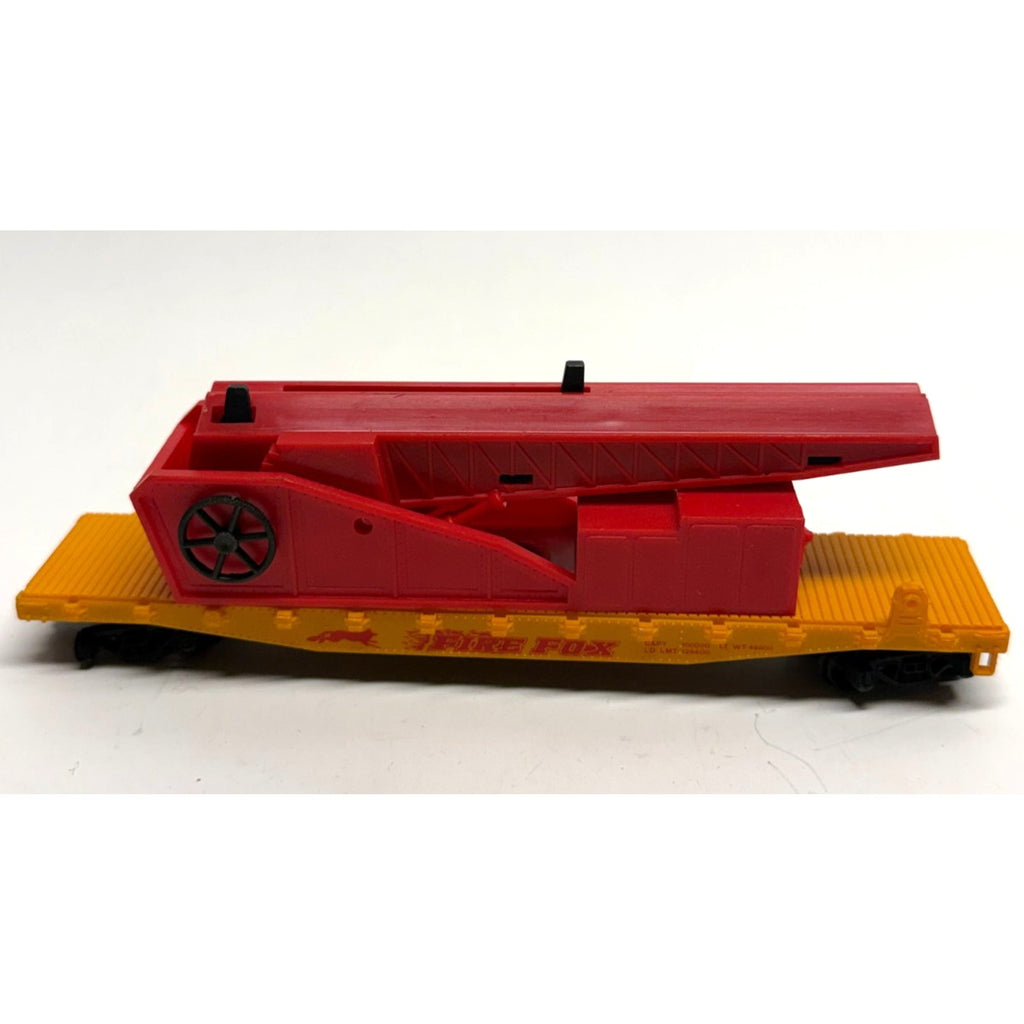 VINTAGE AHM HO FIREFOX FIRE FIGHTING 50' Plane Launcher Flat Car
