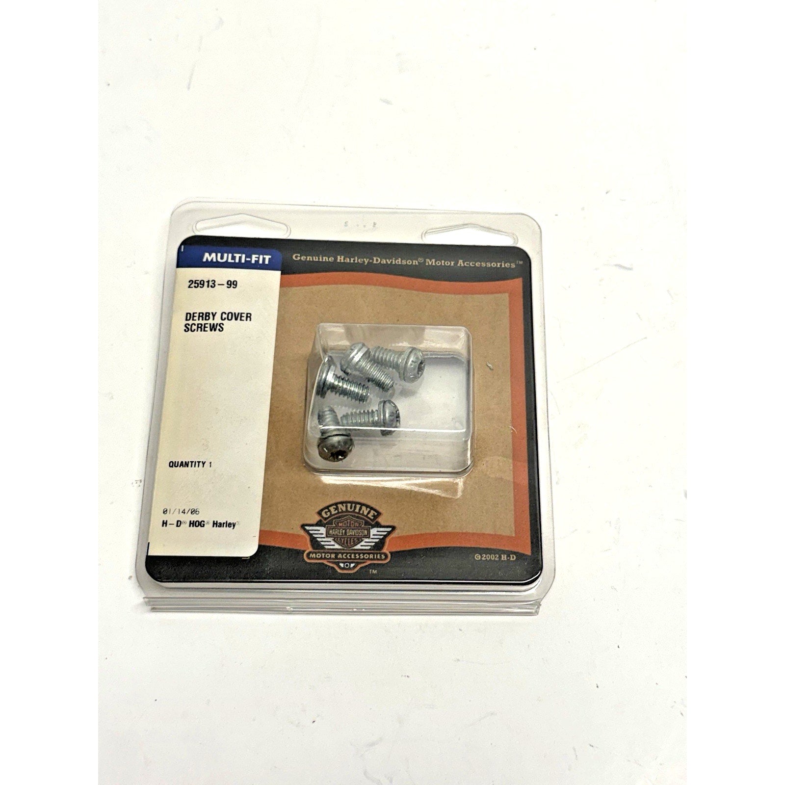 VINATAGE NEW Harley-Davidson #25913-99 Chrome Derby Cover Screws OEM Multi-Fit