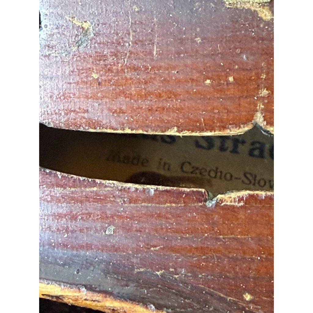 VINTAGE Violin Copy of Antonius Stradivarius Made in Czechoslovakia