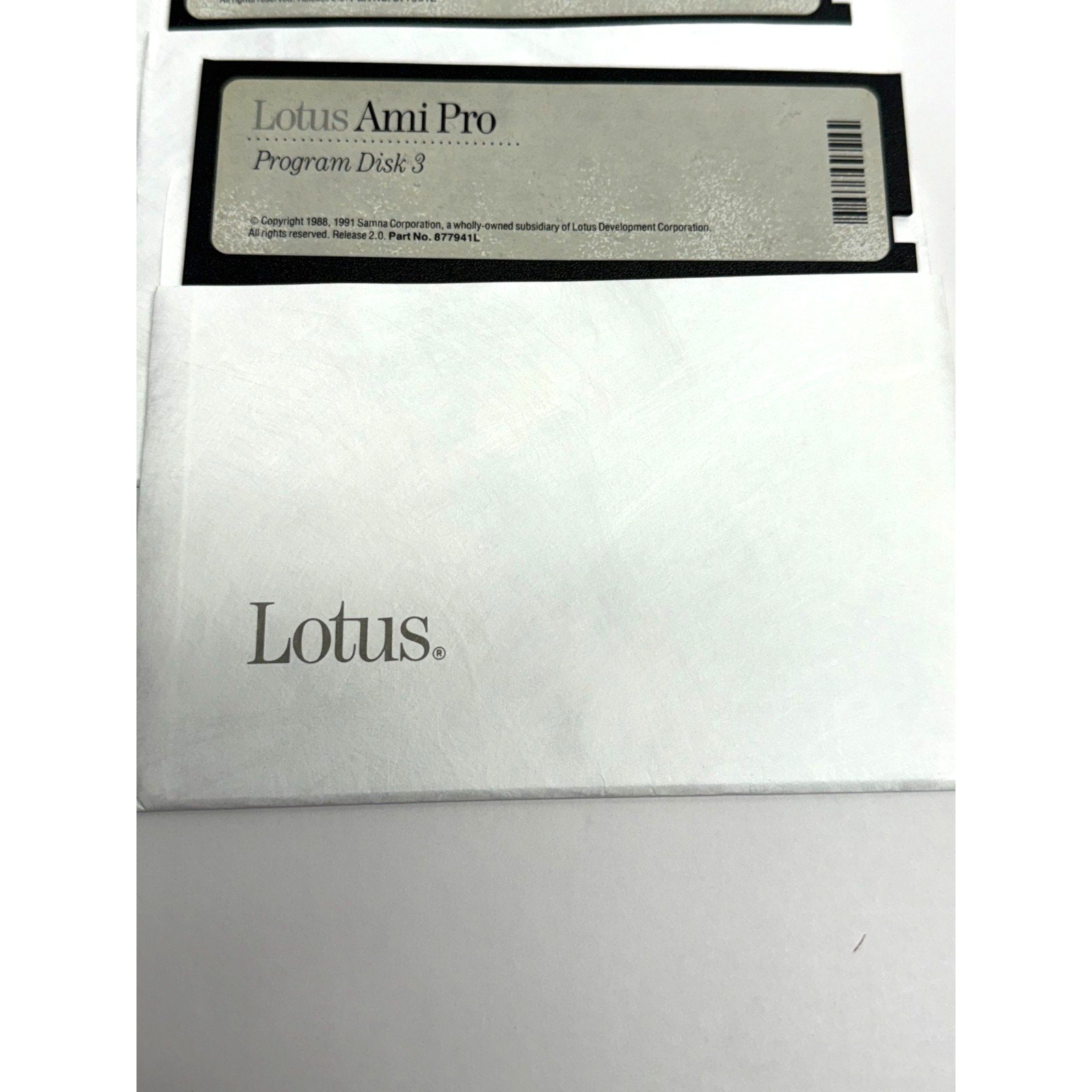 Vintage Lotus Ami Pro 2.0 5.25 Floppy Disk Set 1991 - Preowned