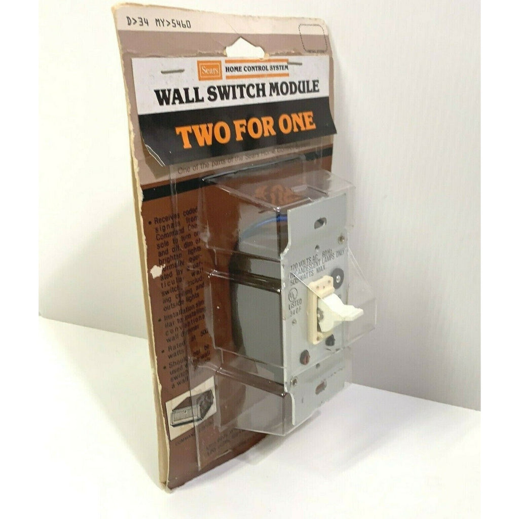 VINTAGE SEARS Wall Switch Module Two for one (PACK OF 2) 120 Volts, 500 Watts