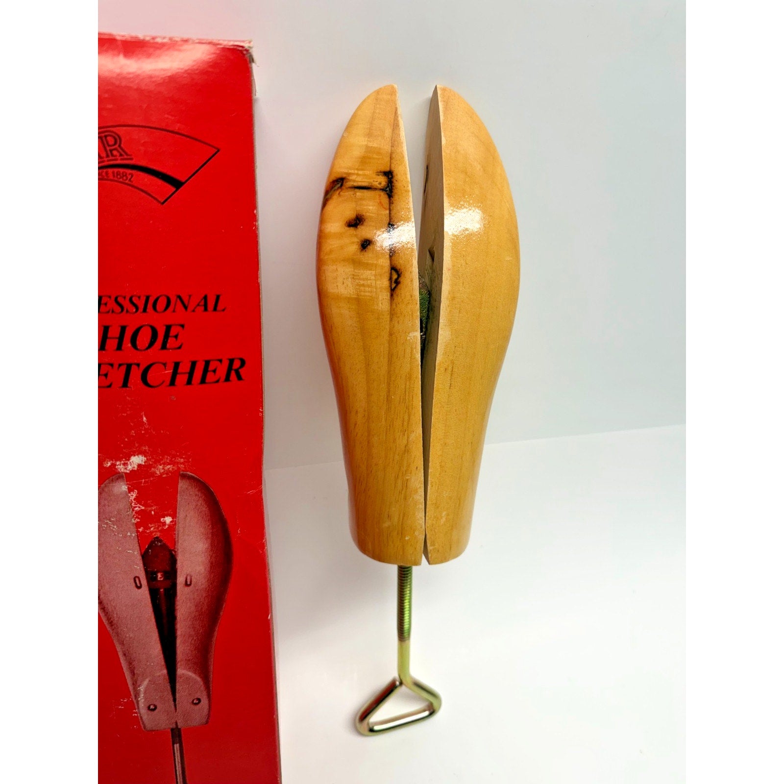 Vintage NOS STAR Professional Adjustable Wooden Shoe Stretcher