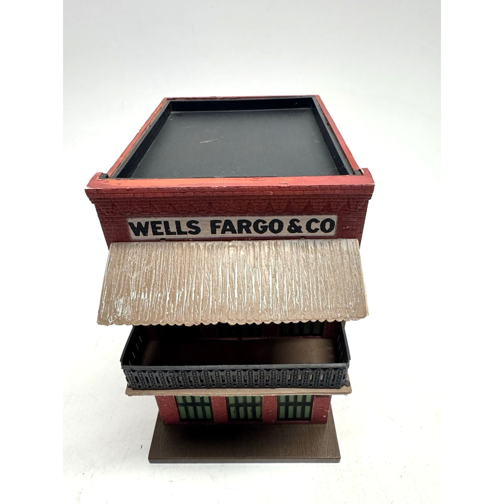 VINTAGE WELLS FARGO Express Building Toy Coin Bank Made in Hong Kong