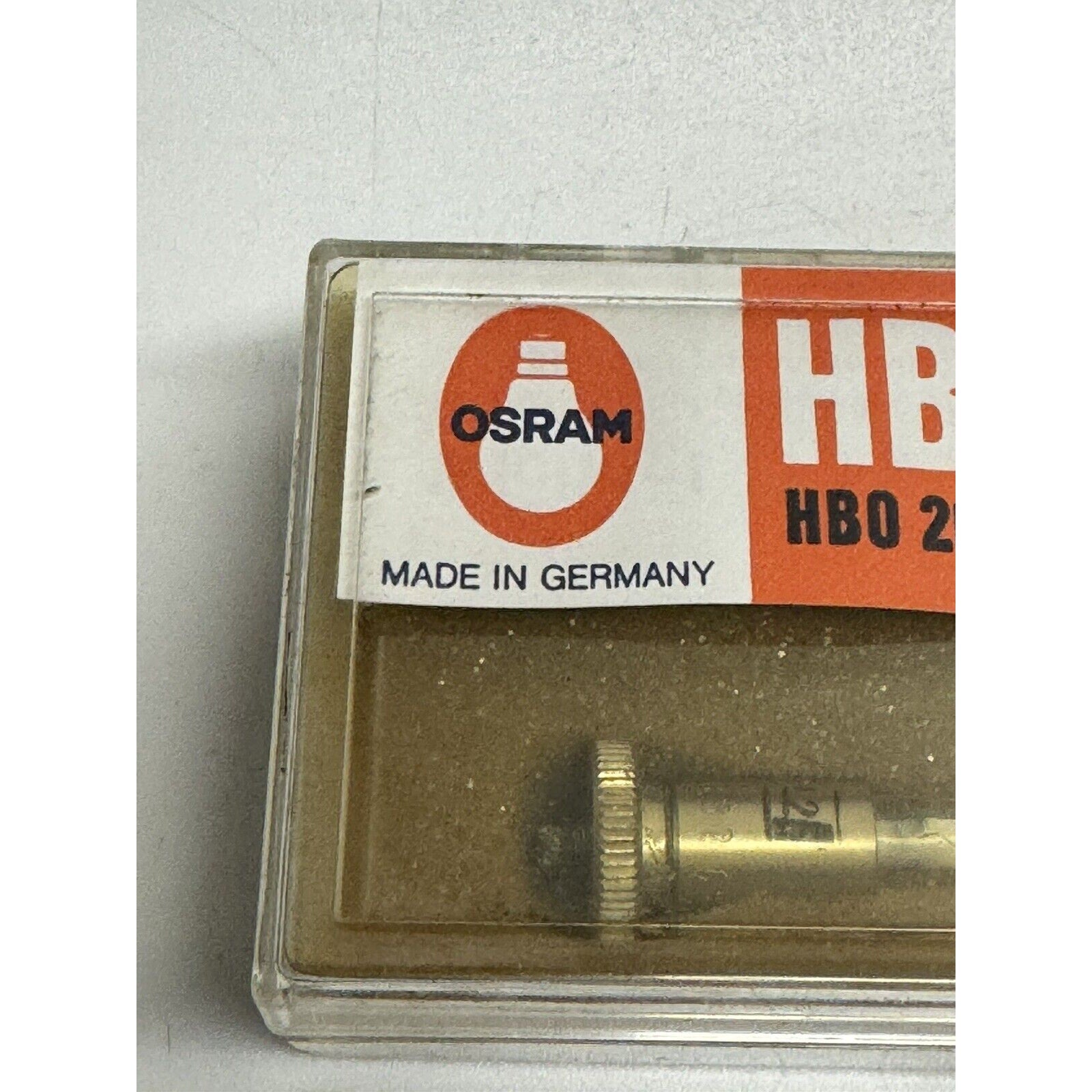 VINTAGE NOS OSRAM HBO MERCURY VAPOR SHORT ARC LAMP, LIGHT BULB, 200W L2 GERMANY