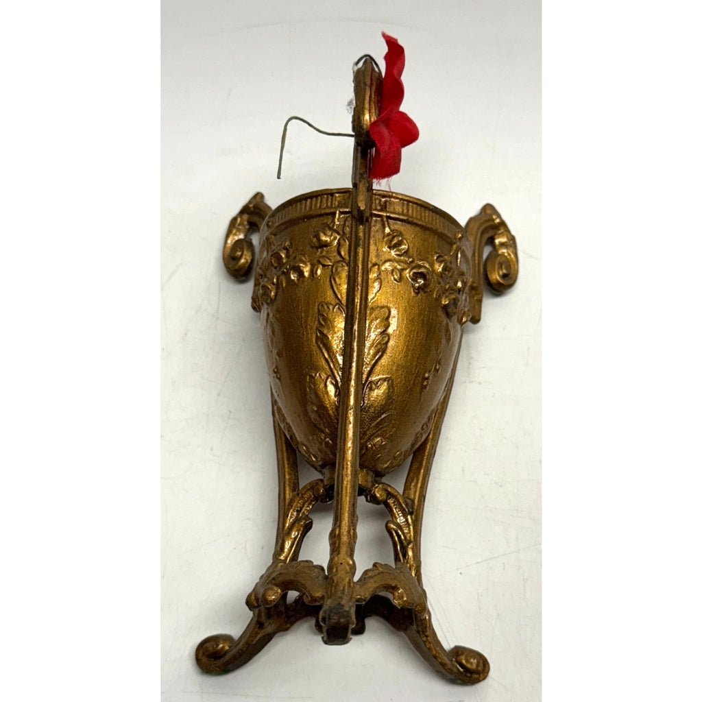 Vintage Ornate Art Nouveau Vase 7inH x 3in opening