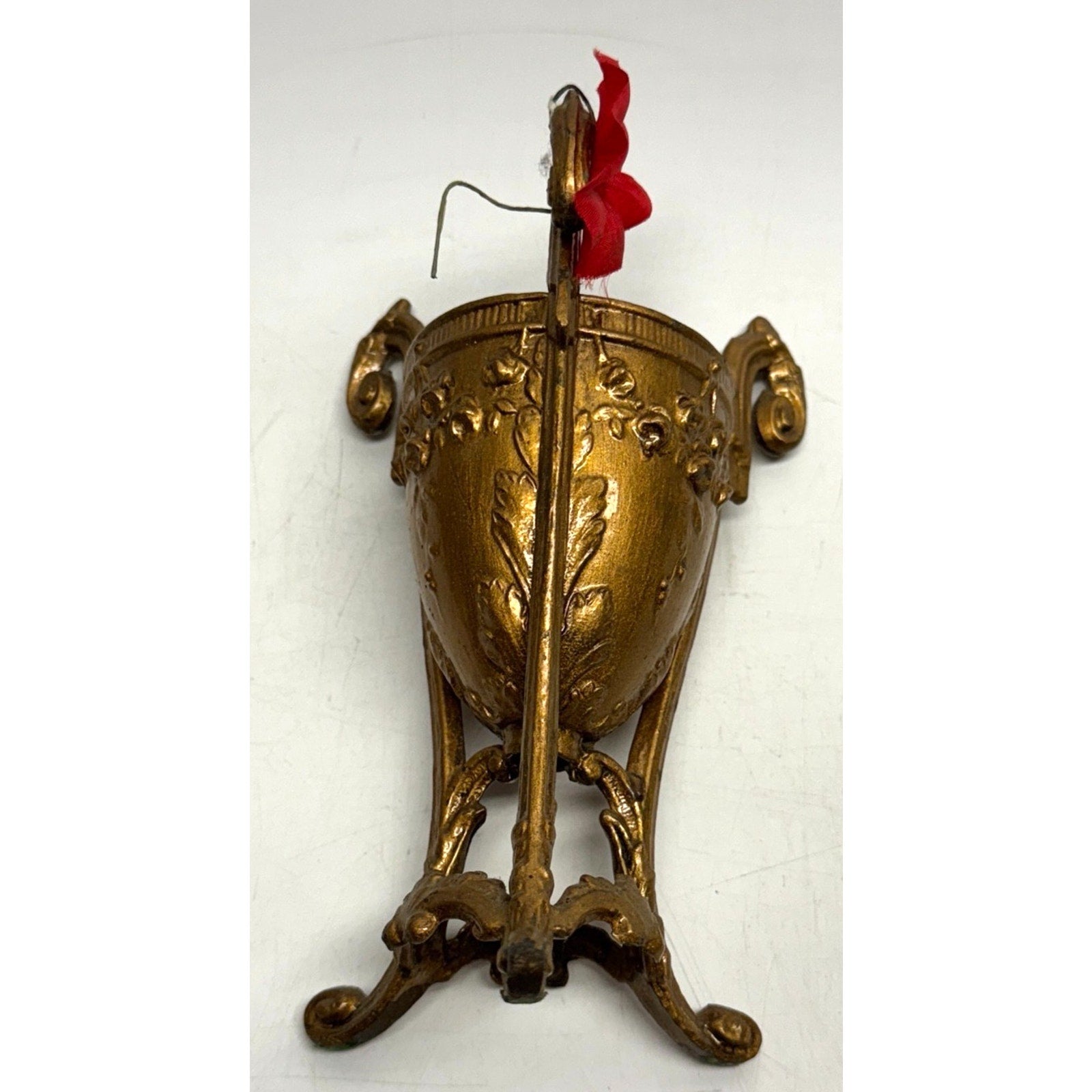Vintage Ornate Art Nouveau Vase 7inH x 3in opening