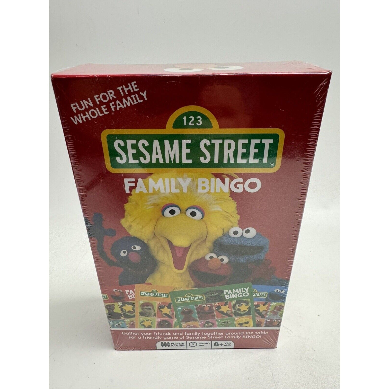 VINTAGE FACTORY SEALED 123 Sesame Street Family Bingo Game Aquarius Images