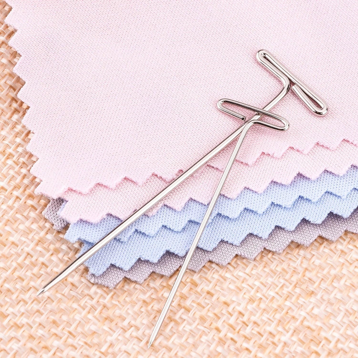 150 Pieces Steel T-Pins for Blocking Knitting, Modelling and Crafts(2 Inch, 1-1/2 Inch)