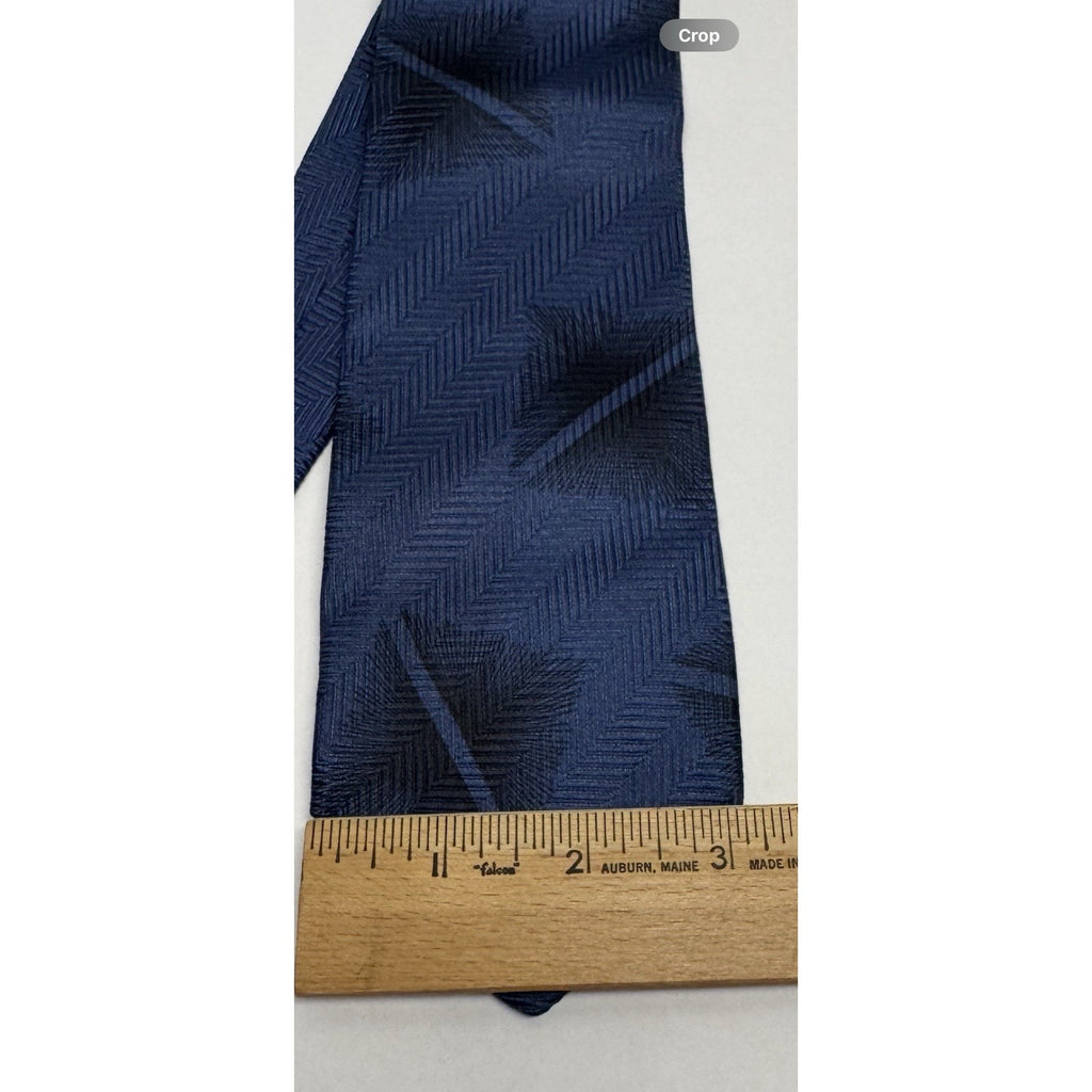 VINTAGE GIORGIO ARMANI NECKTIE 100% SILK Made ITALY Blue/Black