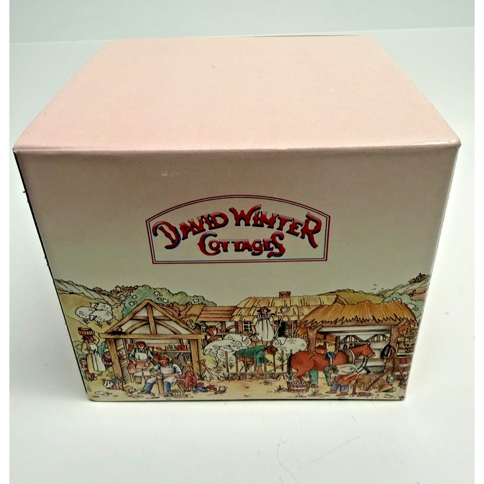 Vintage David Winter British Traditions May "Blossom Cottage" 1989 Brand New