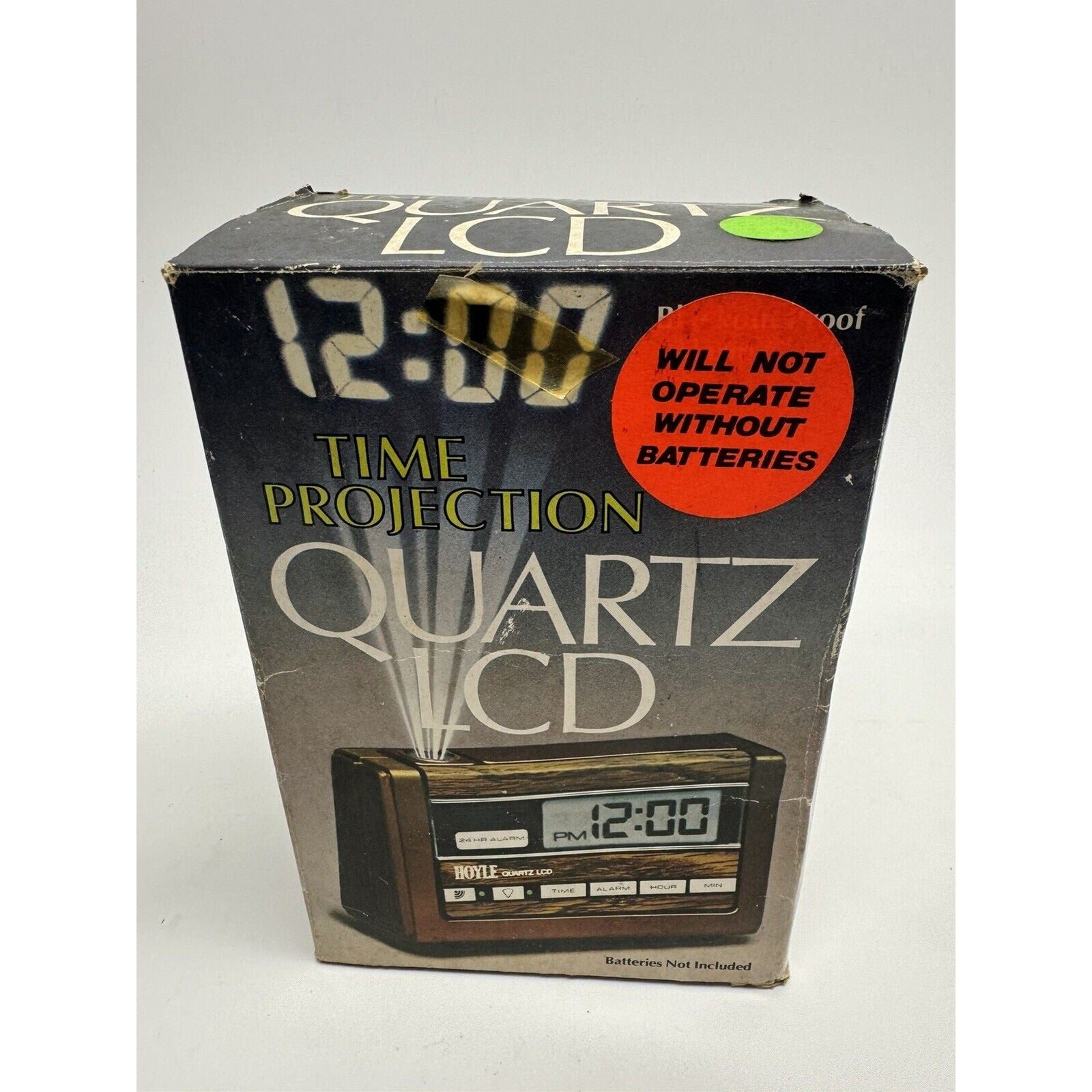 Vintage SEALED NEW Hoyle Battery Operated Digital Alarm Clock Model 7770