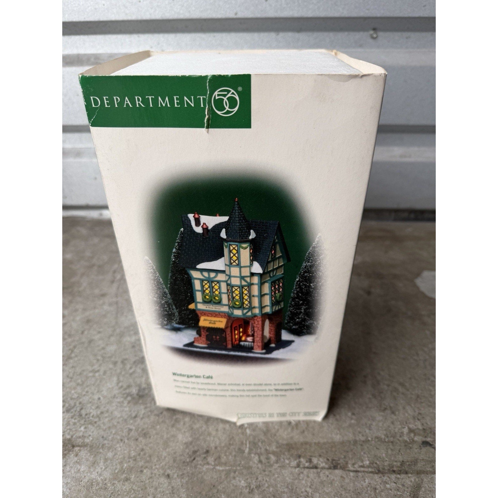 VINTAGE NOS Dept 56 Christmas in the City "Wintergarten Cafe" 56.58948