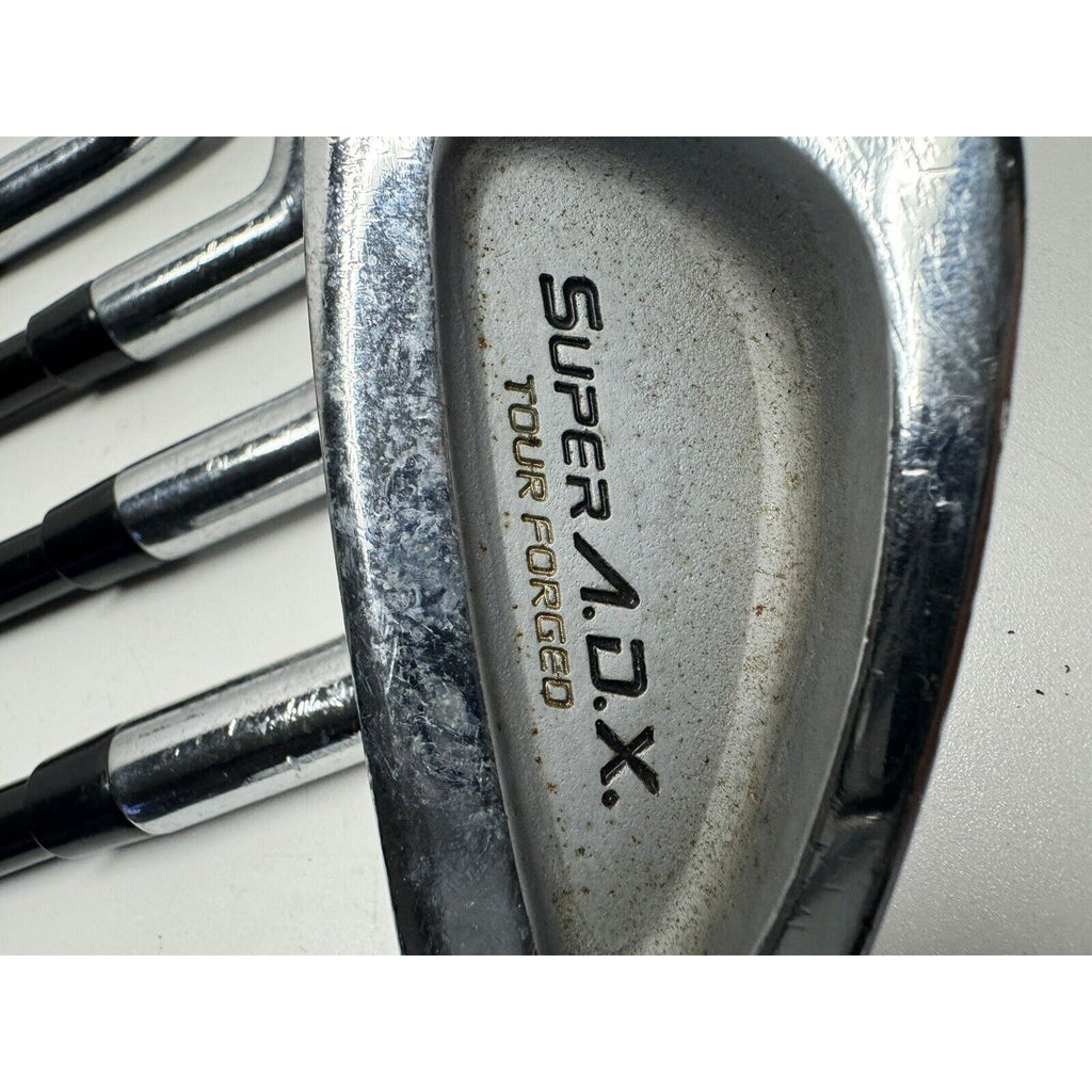 VINTAGE RARE Yonex 9 Pieces Iron Set Super A.D.X. Stiff Graphite Golf Club RH