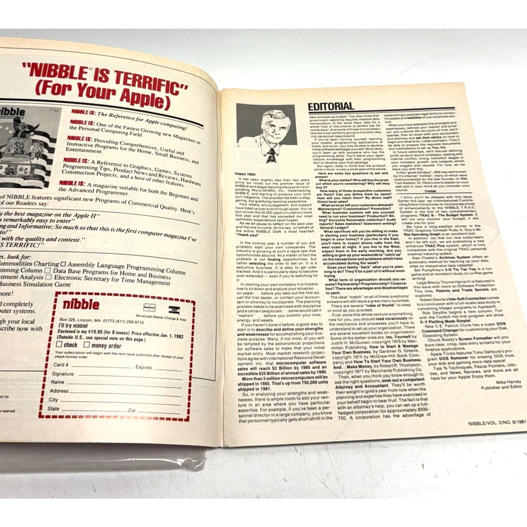 VTG Nibble Volume 02 No 08 Apple Mac Computer Programs