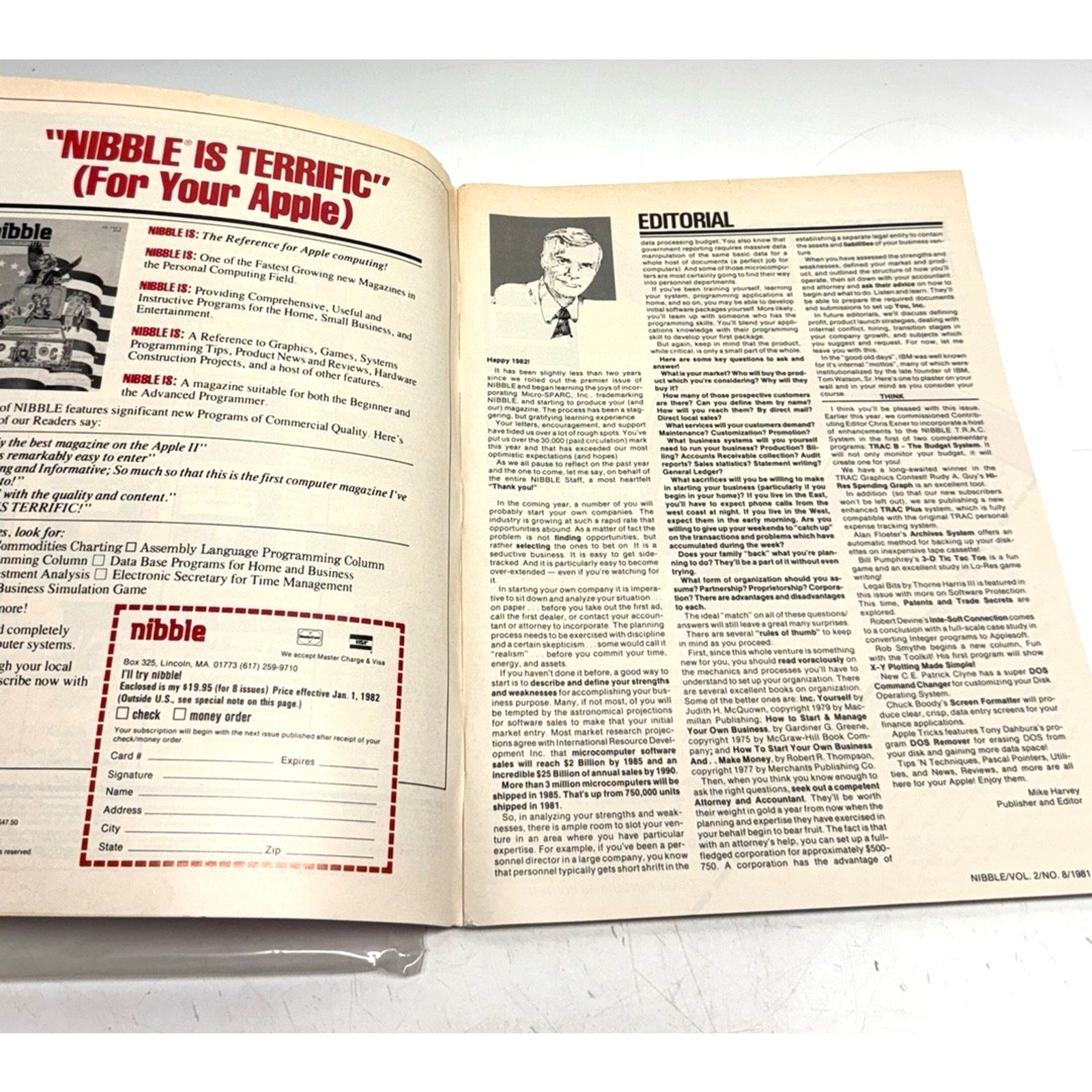 VTG Nibble Volume 02 No 08 Apple Mac Computer Programs